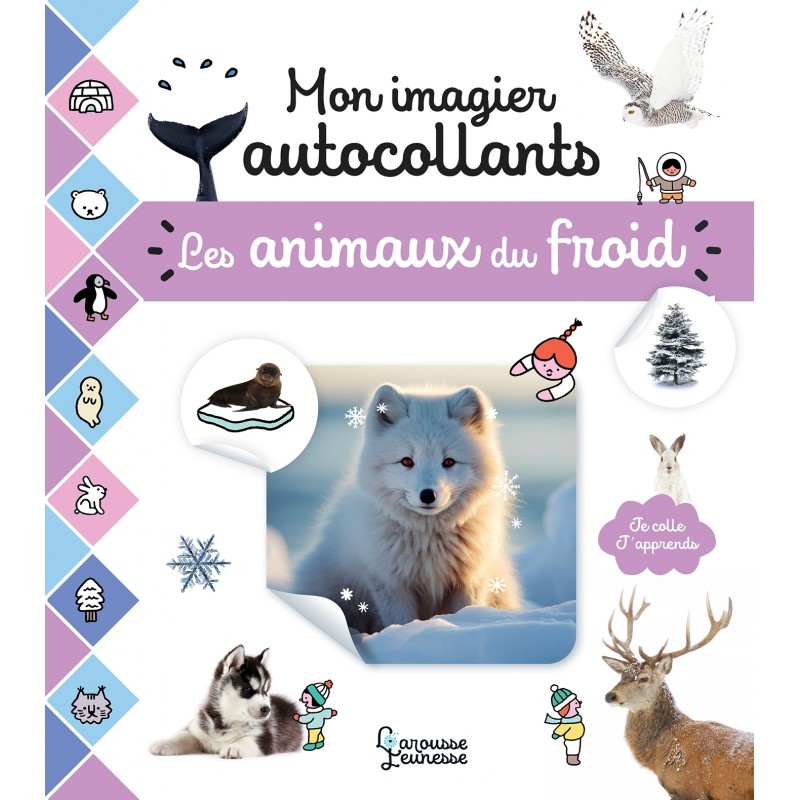 Mon imagier autocollants - Les animaux du froid