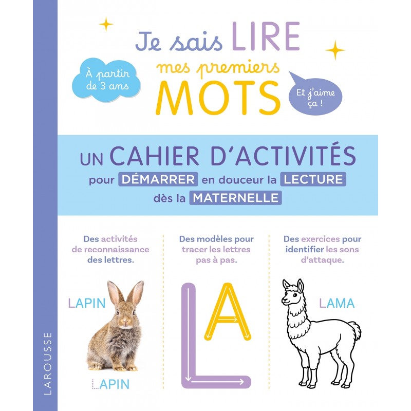 Je sais lire mes premiers mots et j'aime ça ! Le cahier d'activités