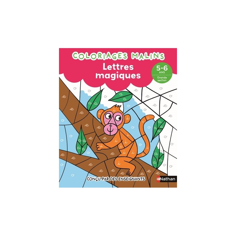 Lettres magiques GS - Coloriages malins