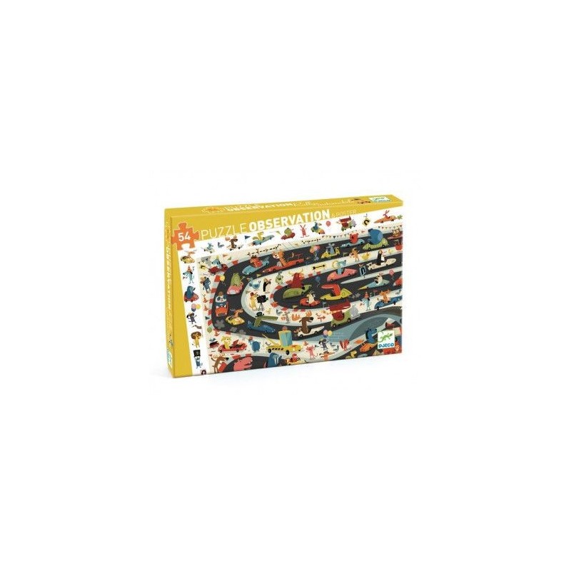 Puzzle observation - Rallye automobile 54 pcs Puzzle observation - Rallye automobile 54 pcs
