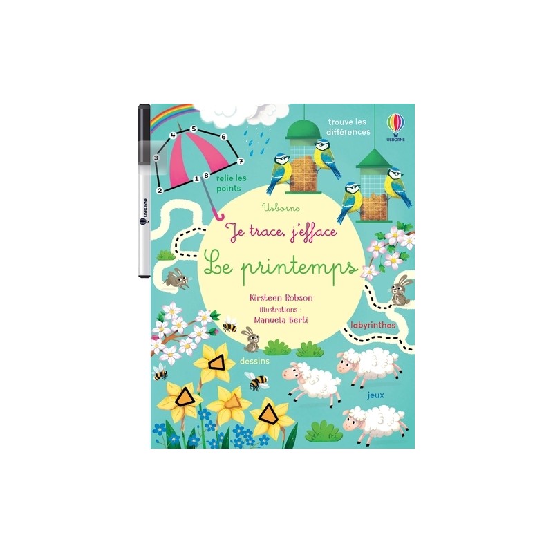 Le printemps - Je trace, j'efface - Dès 3 ans