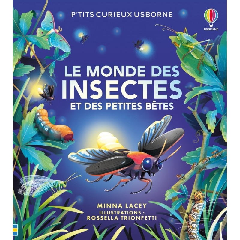 Le monde des insectes et des petites bêtes - P'tits curieux Usborne - Dès 5 ans