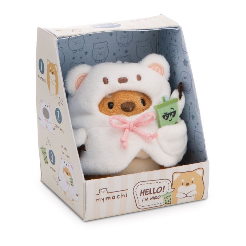 Peluche Mymochi en costume - Shiba/ Ours polaire