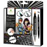 Artissimo - Manga - 12 marqueurs à alcool et 1 feutre fin