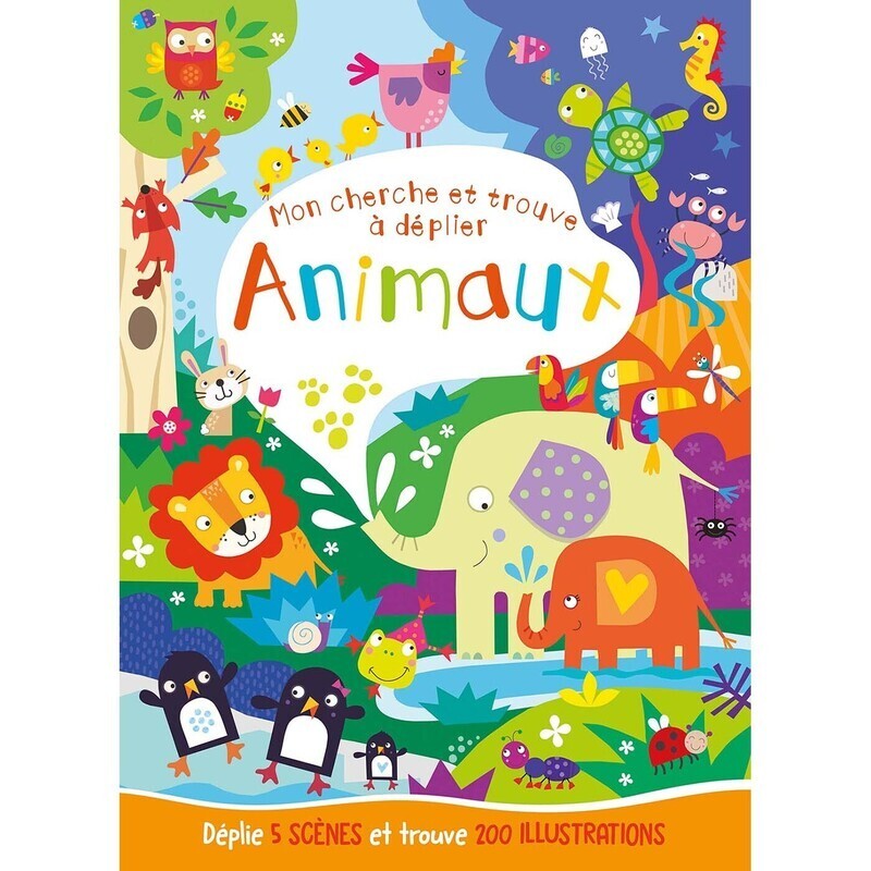 Mon cherche et trouve à déplier - Animaux