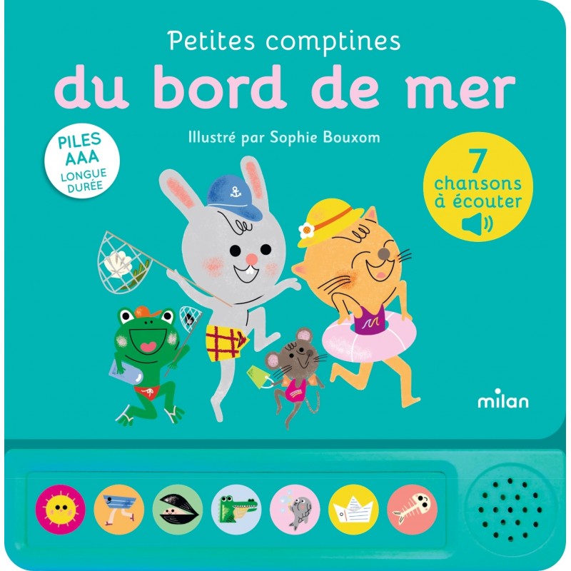 Contes et comptines à écouter - Petites comptines du bord de mer - LIVRE SONORE - Dès 1 an