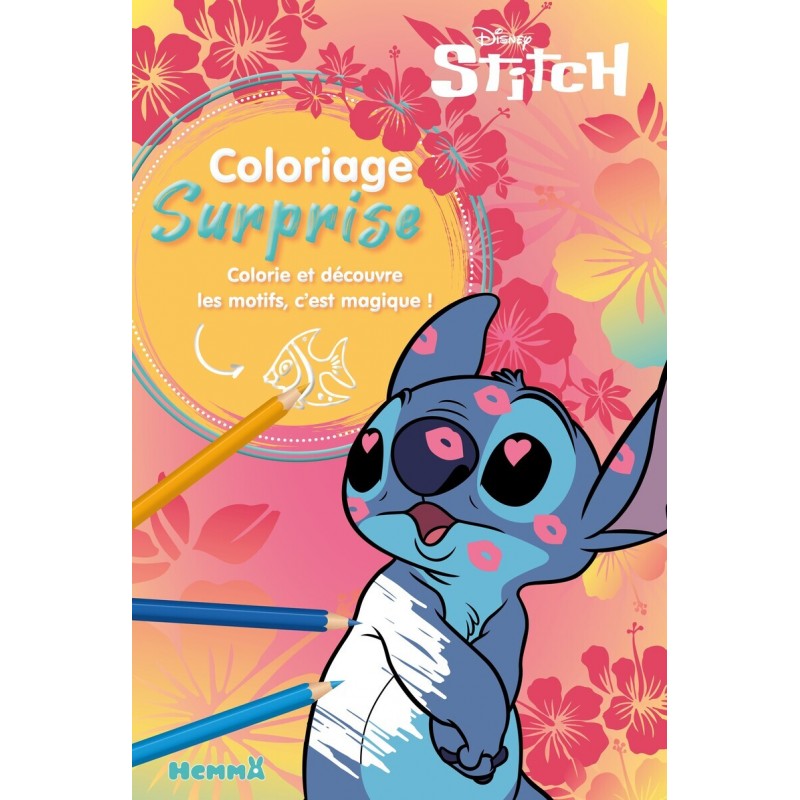 Disney Stitch - Coloriage surprise - Colorie et découvre les motifs, c'est magique !