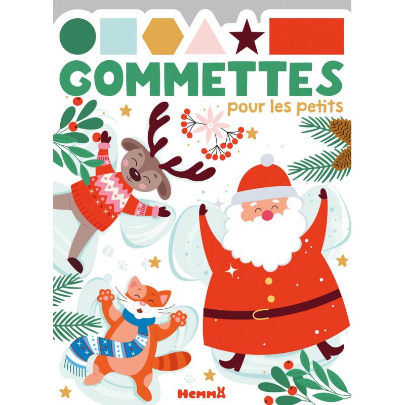 Gommettes pour les petits (Père Noël, renne, chat)