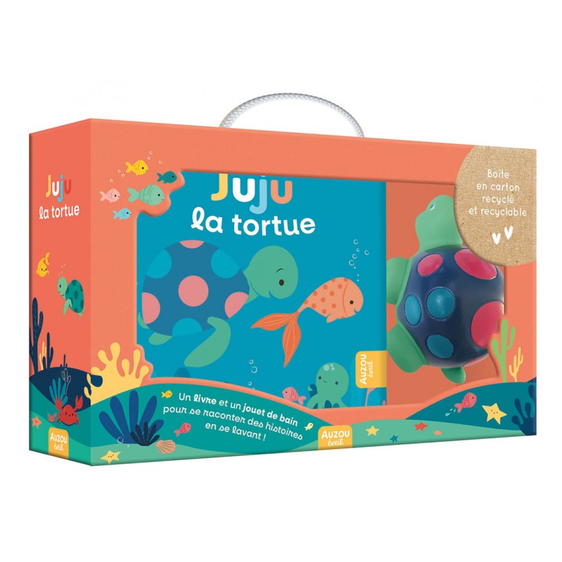Mon premier livre de bain - Juju la tortue (valisette carton)