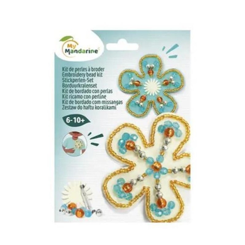 Kit de perles à broder - Fleurs