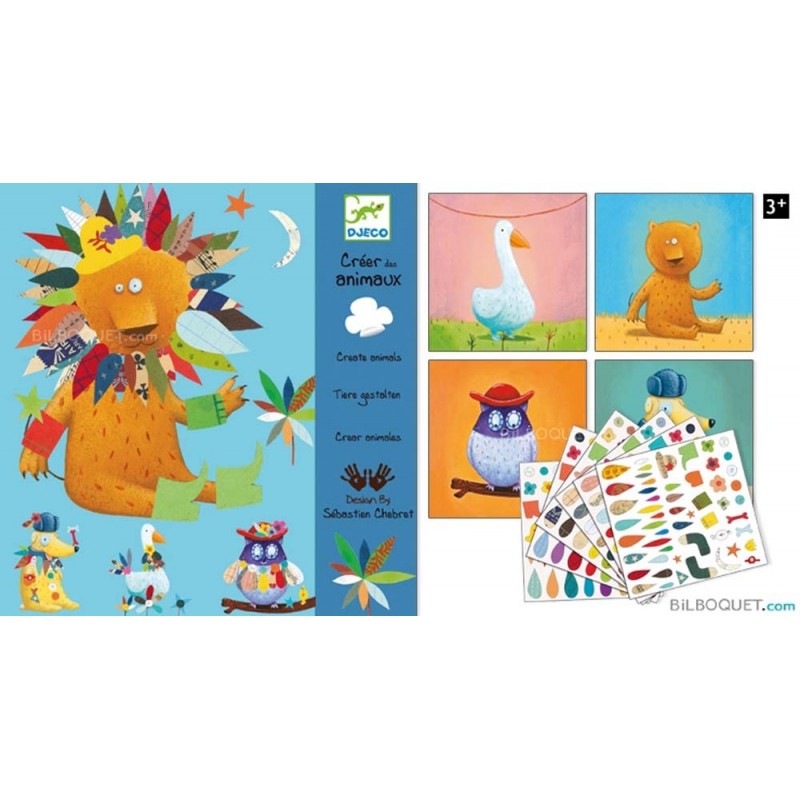 Créer avec des stickers Animaux