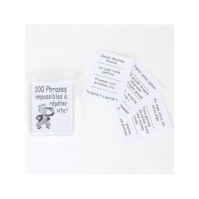 100 phrases impossibles à répéter vite