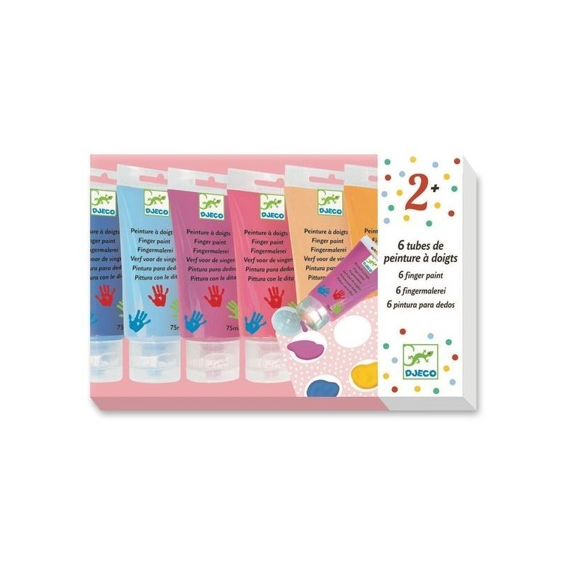 6 tubes de peinture à doigts sweet