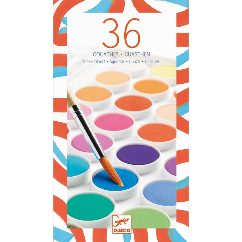 36 couleurs gouache - pastilles classiques