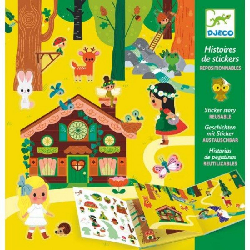 Histoire de stickers repositionnables - La forêt magique