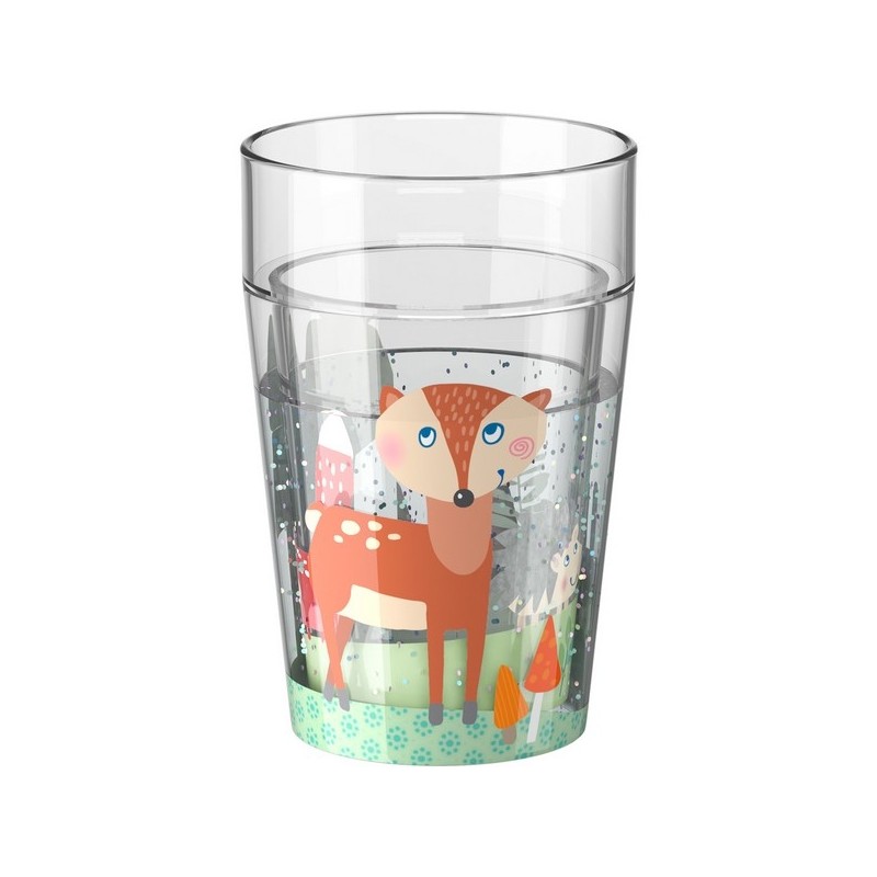 Gobelet scintillant - Animaux de la forêt