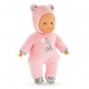 Mon doudou 30 cm - Pti' coeur Ours rose