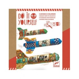 3 avions à colorier DIY -...