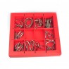 10 puzzles casses-tête en métal - Rouge