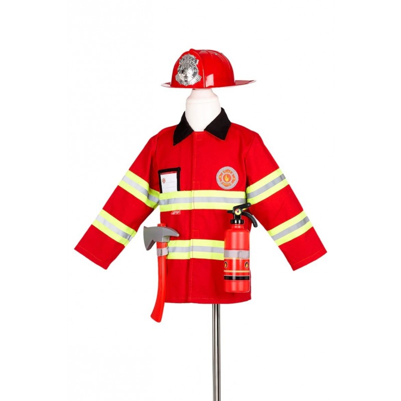 Set de pompier + accessoires, 4-7 ans