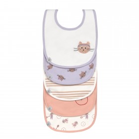 Lot de 5 bavoirs en coton -...