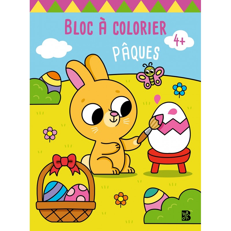 Bloc à colorier : Pâques