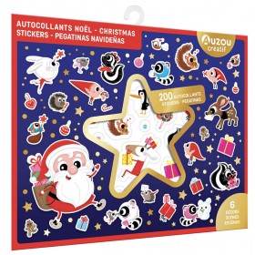 200 autocollants Noël NED -...
