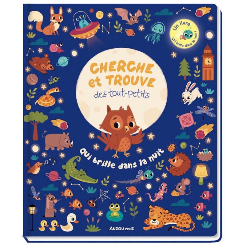 Cherche et trouve des tout-petits qui brille dans la nuit