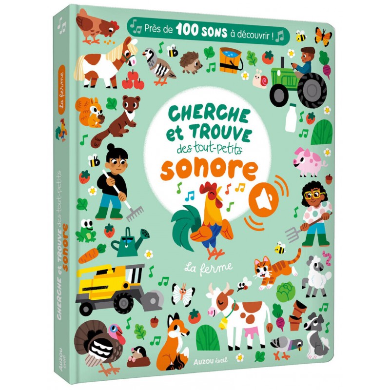 Cherche et trouve des tout-petits sonore - la ferme