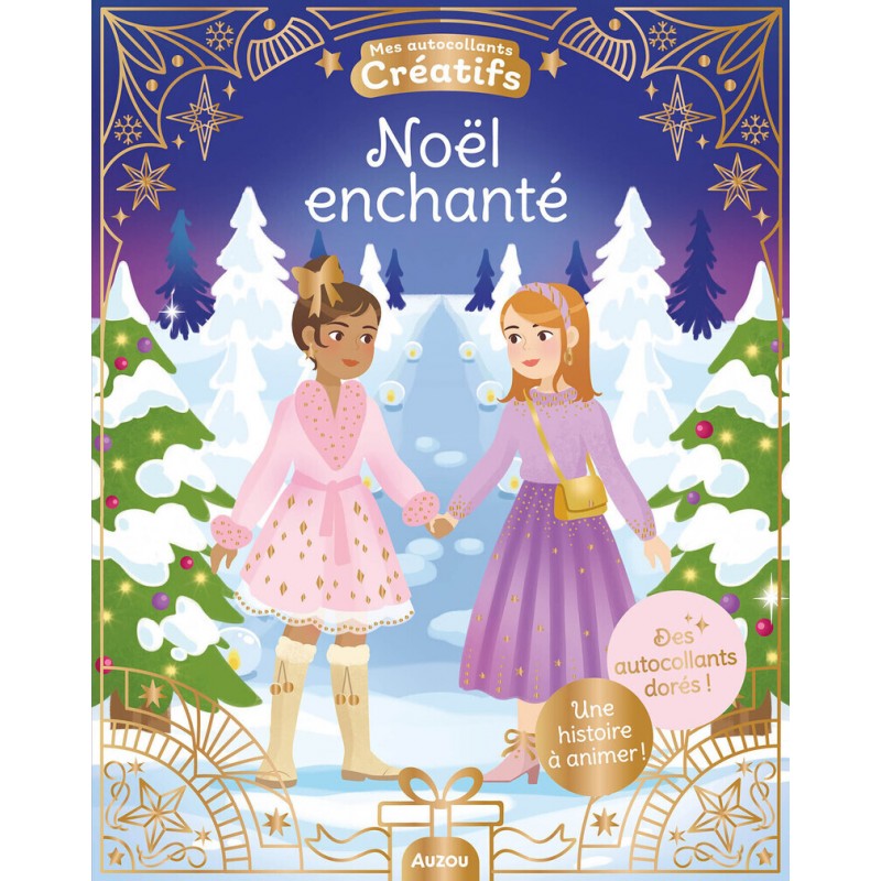 Noël enchanté - Des autocollants dorés !