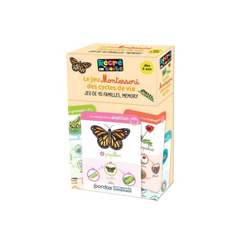 Récré en boîte - Le jeu Montessori des cycles de vie