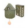 Fisura - Pendule à coucou vert olive