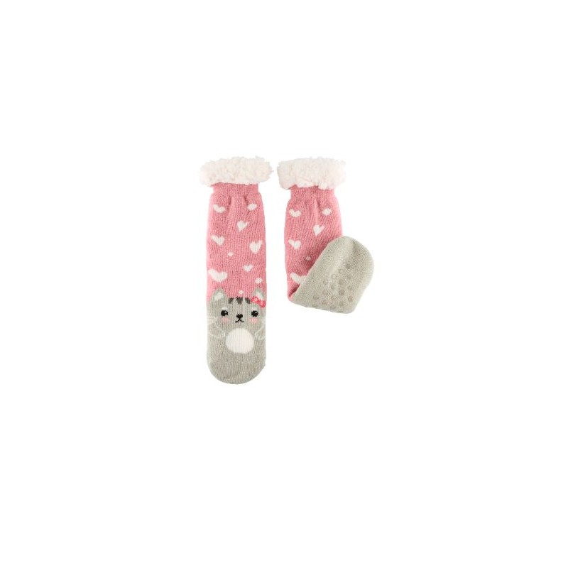 Chaussettes SHERPA - Chat coeur