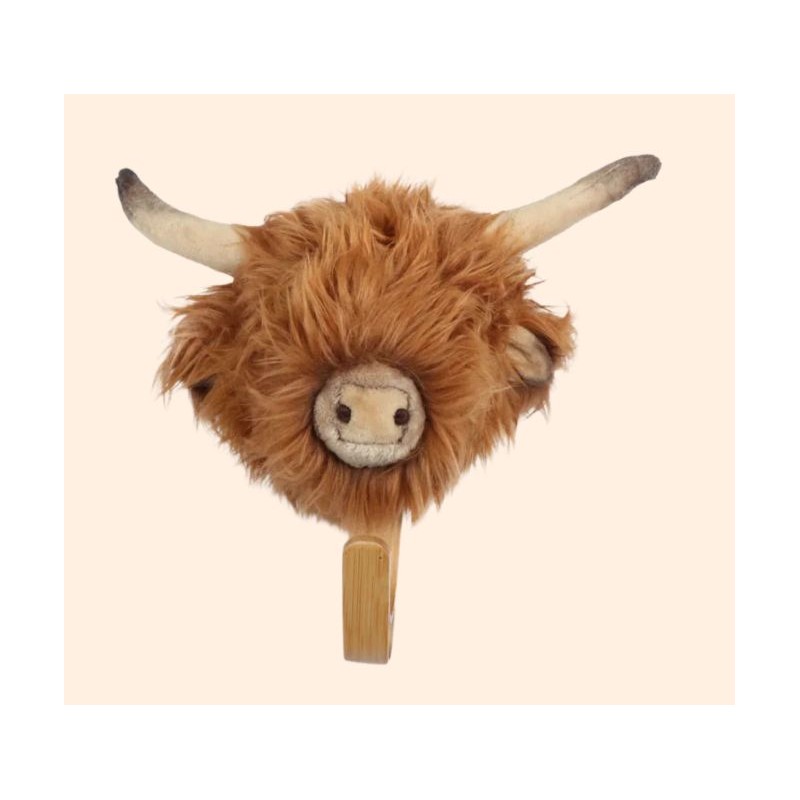 Porte-manteau - Tête de vache écossaise