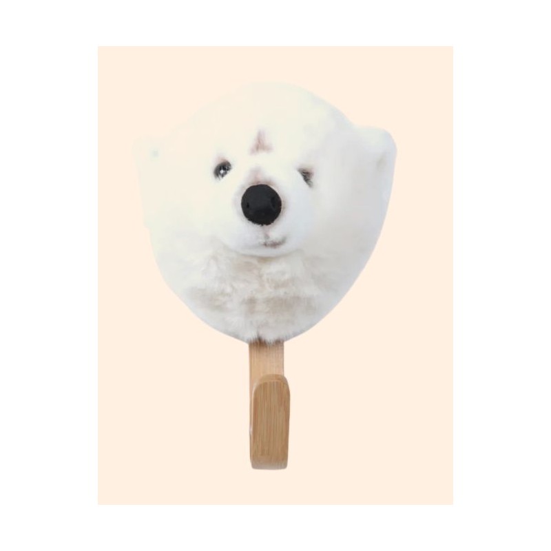 Porte-manteau - Tête d'ours polaire