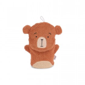 Gant de toilette en coton -...