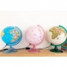 Globe terrestre lumineux rose