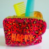 Trousse en velours "Happy"
