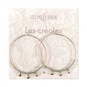 Créoles dorées - Vert...