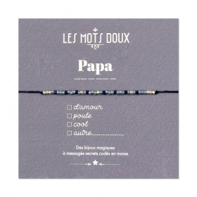 Bracelet codé morse - Papa...