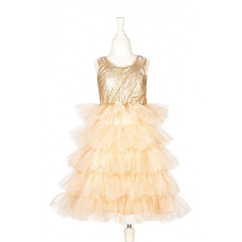 Robe dorée Christianne, 8-10 ans