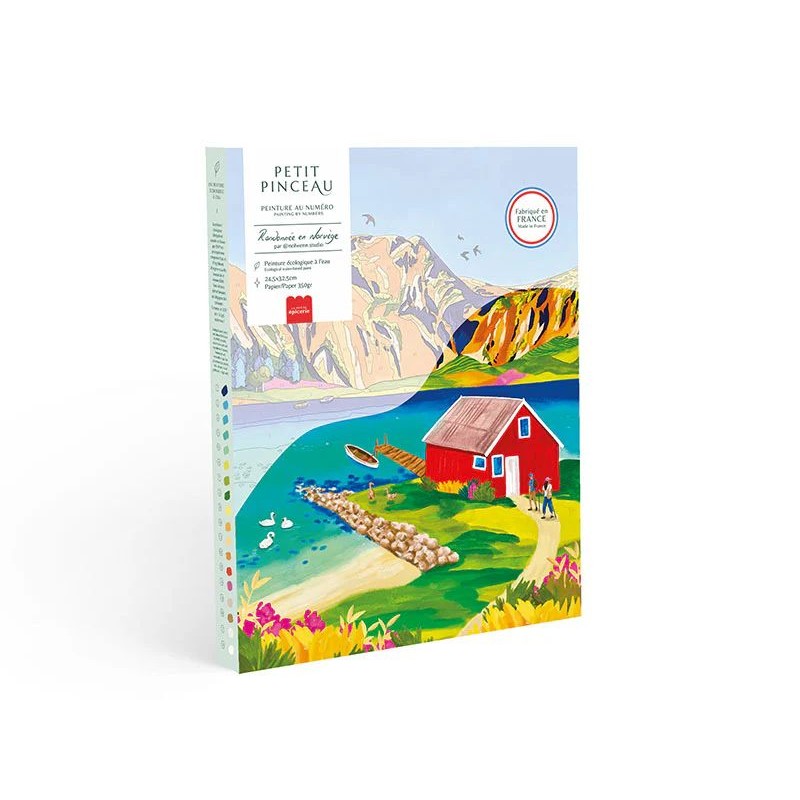 Coffret peinture au numéro - Petit Pinceau - Randonnée en Norvège
