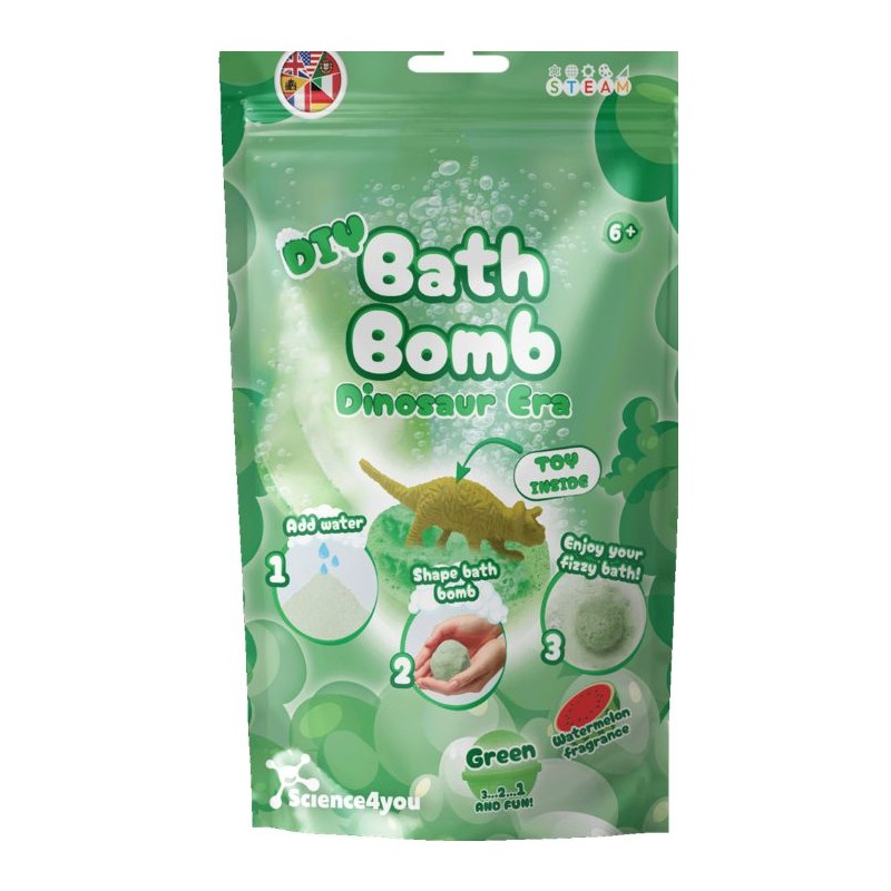 Bombe de bain DIY - Dinosaure