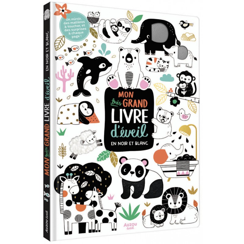 Mon très grand livre d'éveil en noir et blanc
