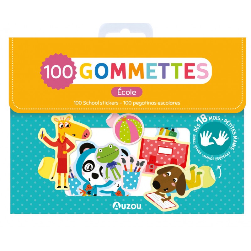 Ma pochette de 100 gommettes - École