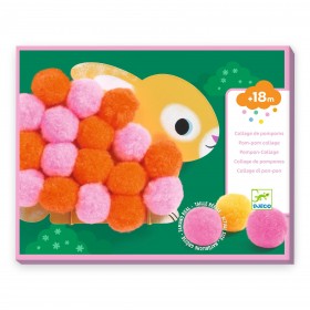 Collage de pompons -...