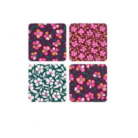 Set de 4 dessous de verre -...