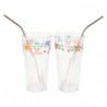 Set de 2 verres avec pailles - Mojito des amigos