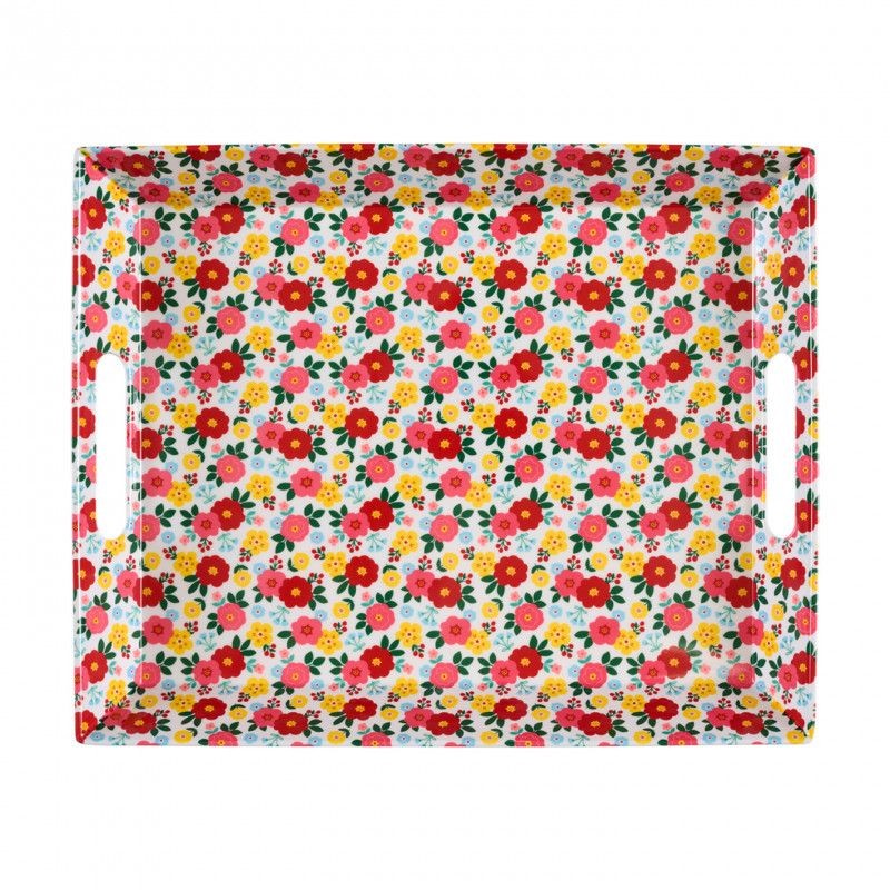 Plateau FELICIE - Bouquet de roses