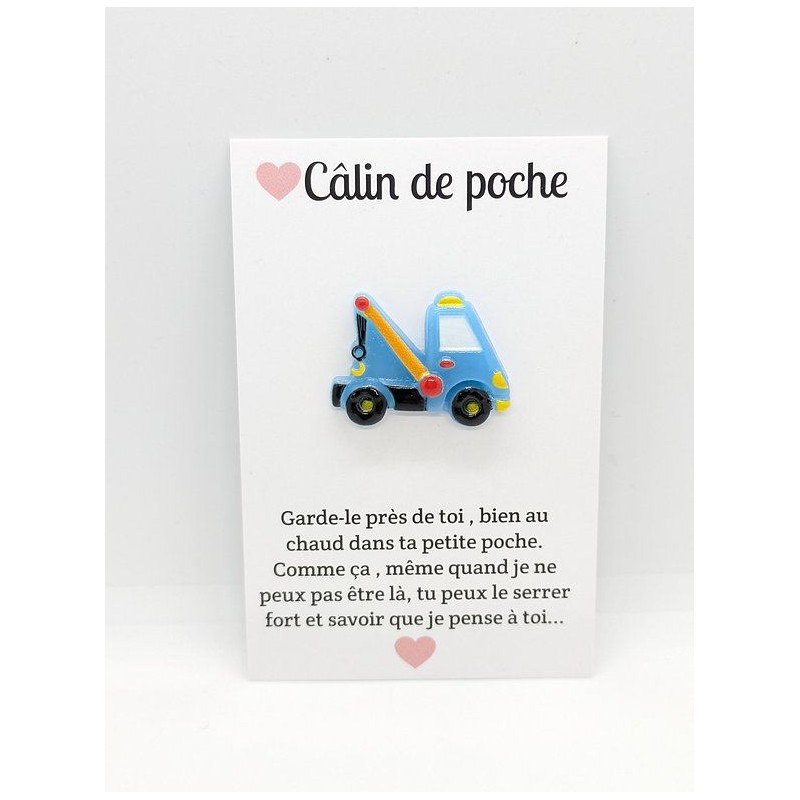 Carte Câlin de poche - Camion grue